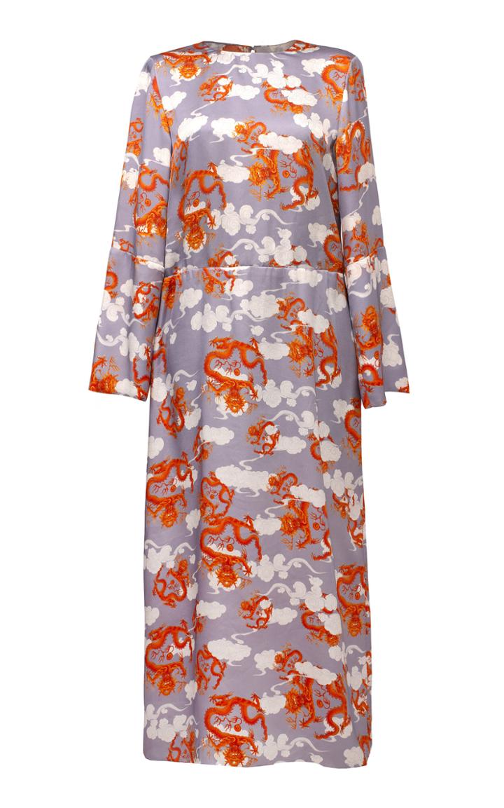 Moda Operandi Lake Studio Printed Midi Dress Size: 40