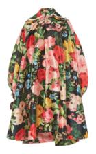 Moda Operandi Richard Quinn Floral-print Puffed Sleeve Satin Coat Size: 6