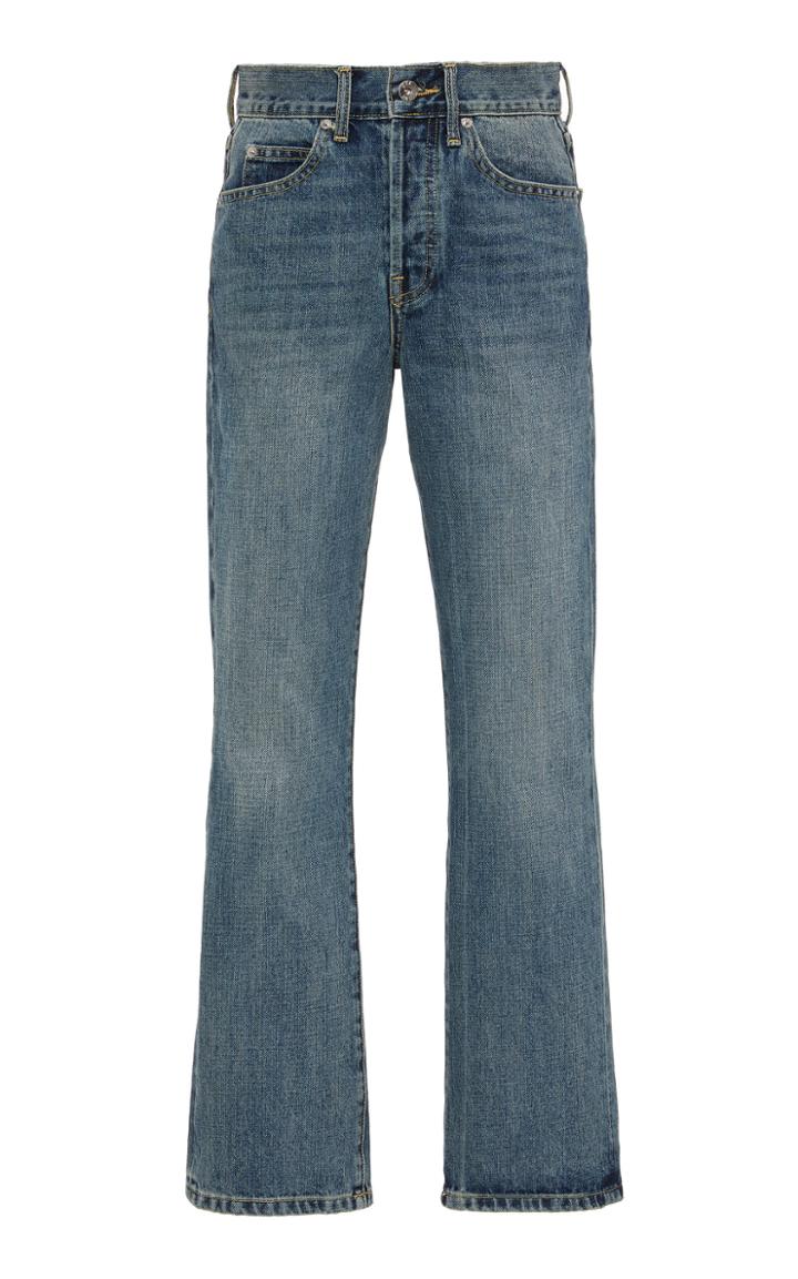 Eve Denim Jane Cropped Mid-rise Straight-leg Jeans