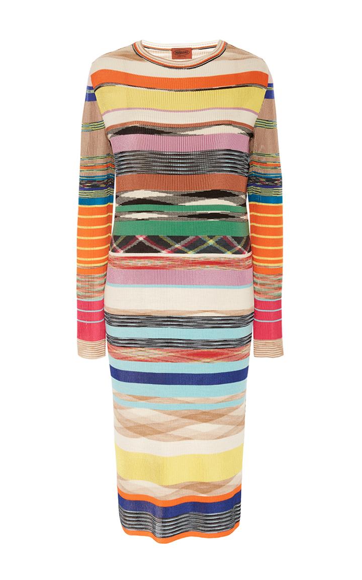 Missoni Multicolored Striped Shift Dress
