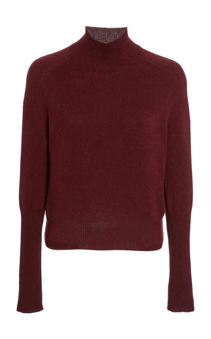 Moda Operandi Oscar De La Renta Mockneck Cashmere Sweater