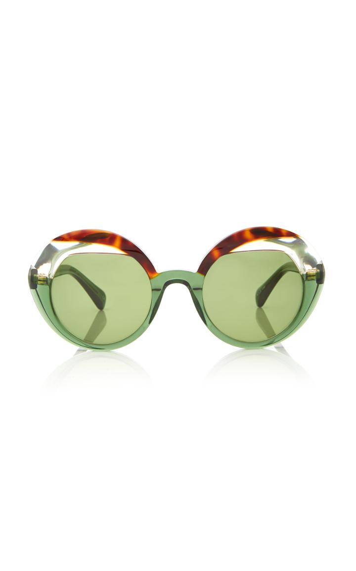 Moda Operandi Kaleos Eyehunters Parker Round-frame Acetate Sunglasses