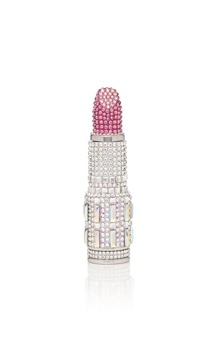 Judith Leiber Couture Pinkie Lipstick Crystal-embellished Pillbox Clutch