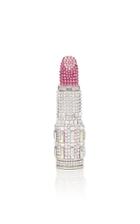 Judith Leiber Couture Pinkie Lipstick Crystal-embellished Pillbox Clutch