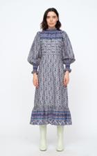 Moda Operandi Sea Verbena Printed Cotton-blend Midi Dress