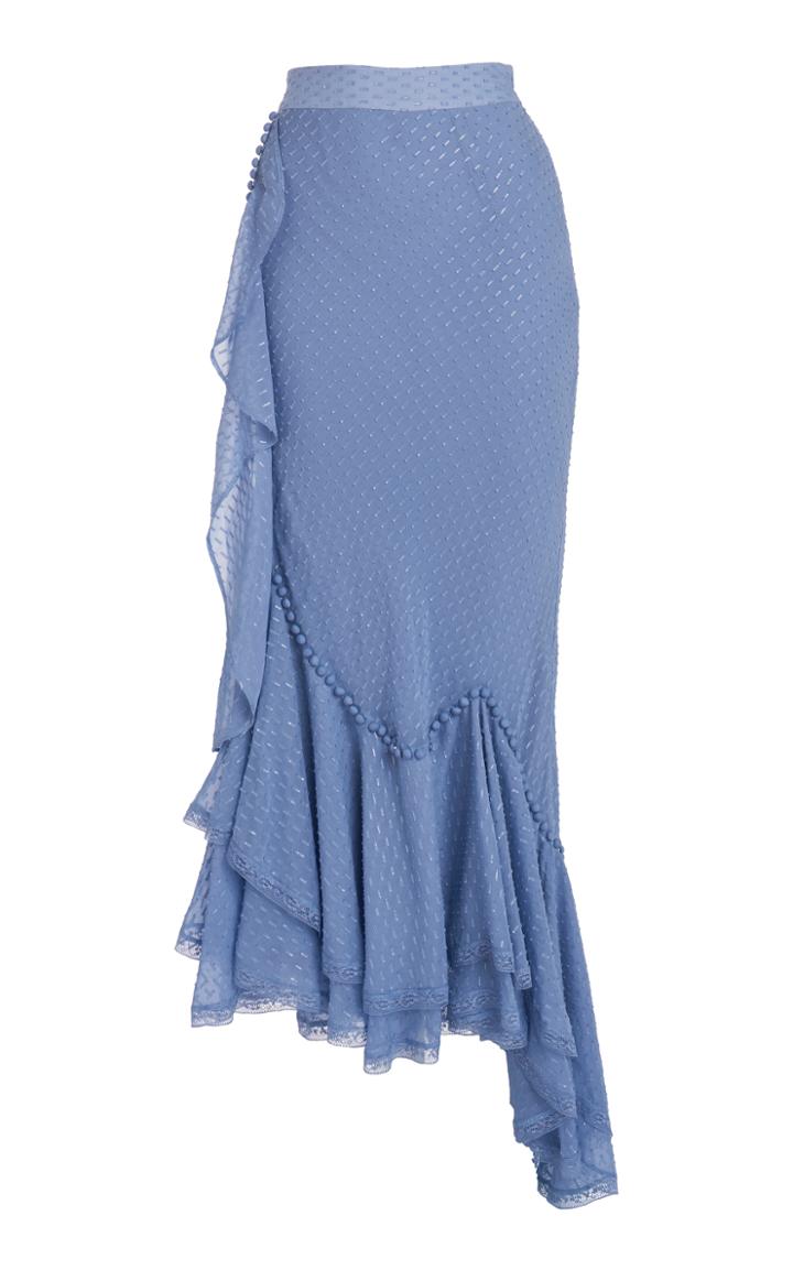 We Are Kindred Emelia Bias Ruffle Midi Skirt
