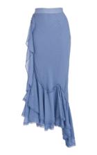 We Are Kindred Emelia Bias Ruffle Midi Skirt