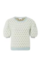 Red Valentino Jacquard-knit Angora-blend Sweater