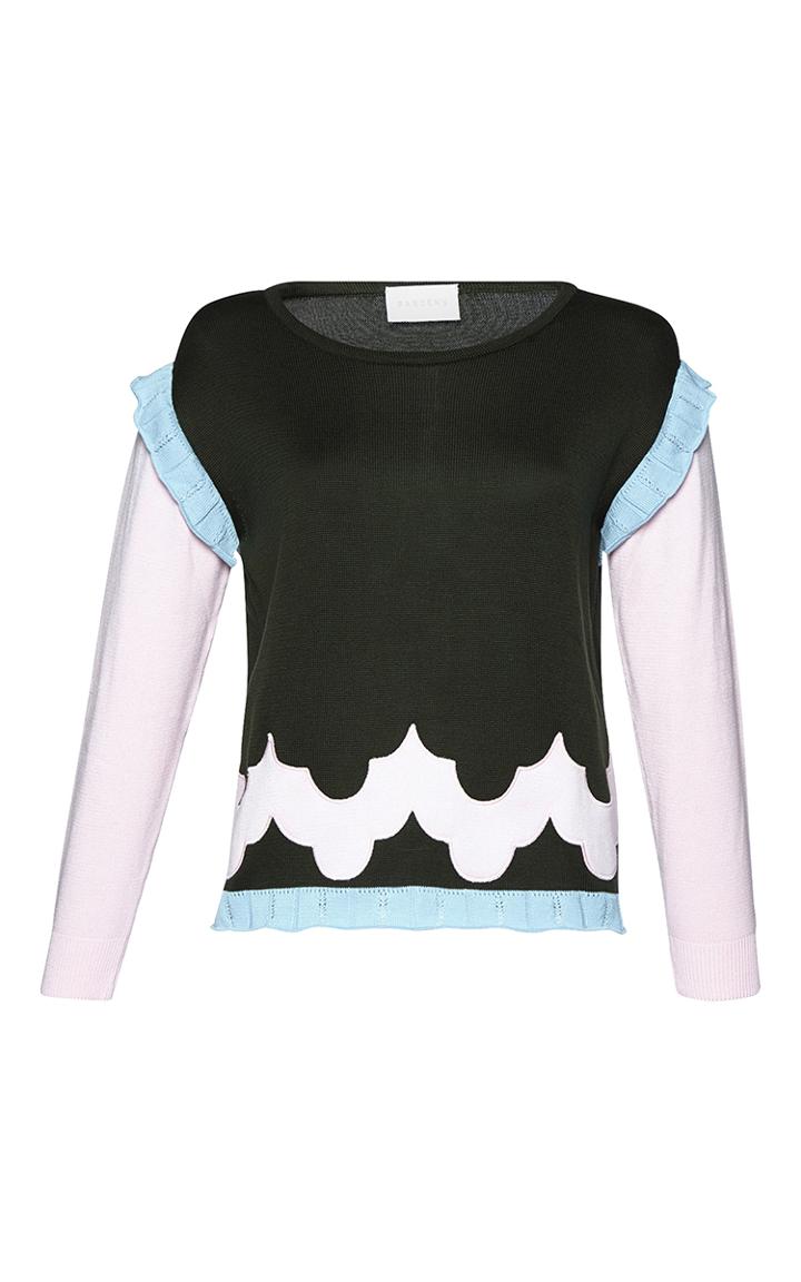 Parden's Uri Ruffle Trimmed Sweater