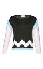 Parden's Uri Ruffle Trimmed Sweater