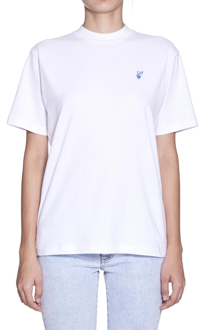 Moda Operandi Off-white C/o Virgil Abloh Logos Casual Crewneck Tee Size: Xs