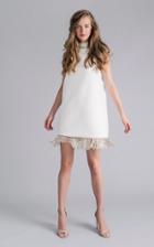 Moda Operandi Sophie Et Voila Mini Halter Neck Fringe Dress Size: 34