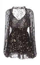 Loveshackfancy Rina Fil Coup Chiffon Mini Dress