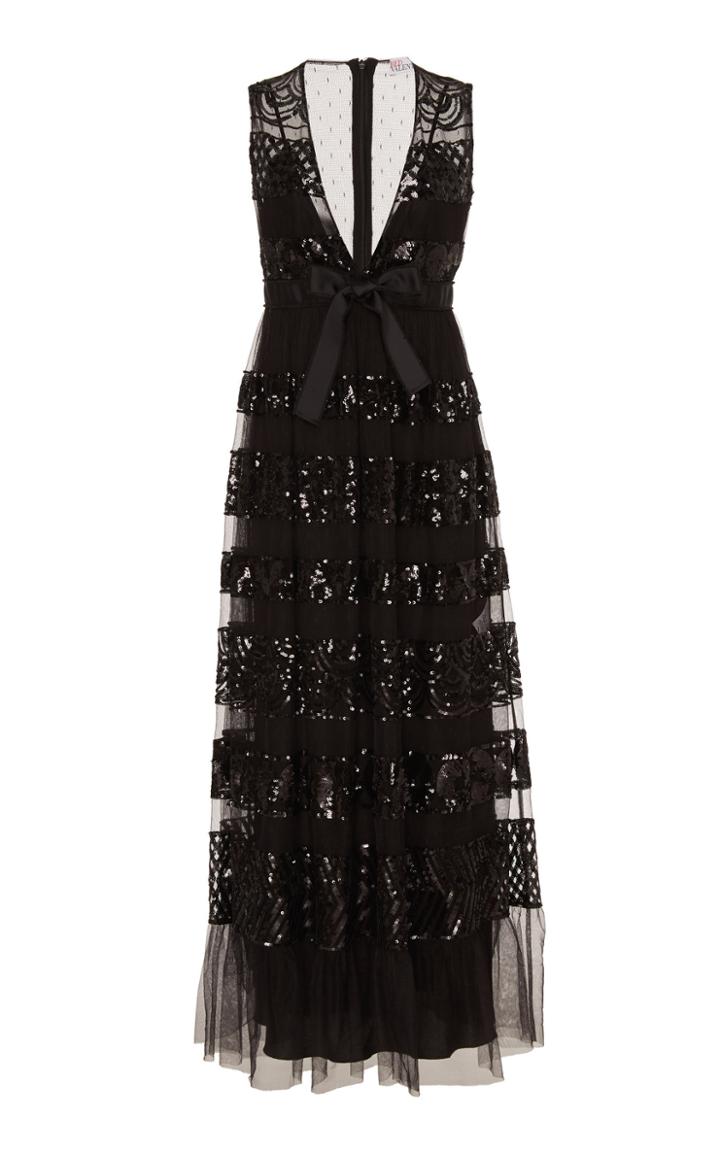 Moda Operandi Red Valentino Sheer Sequin-embellished Tulle Maxi Dress Size: 36