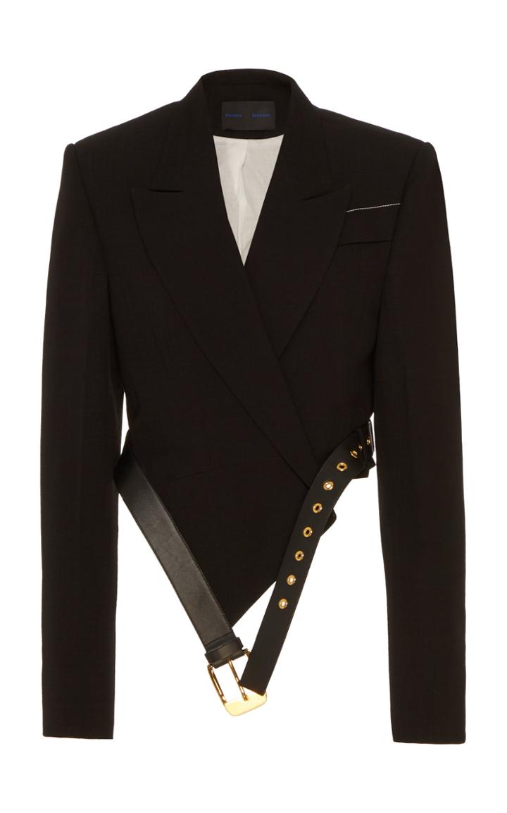 Proenza Schouler Cropped Belted Blazer