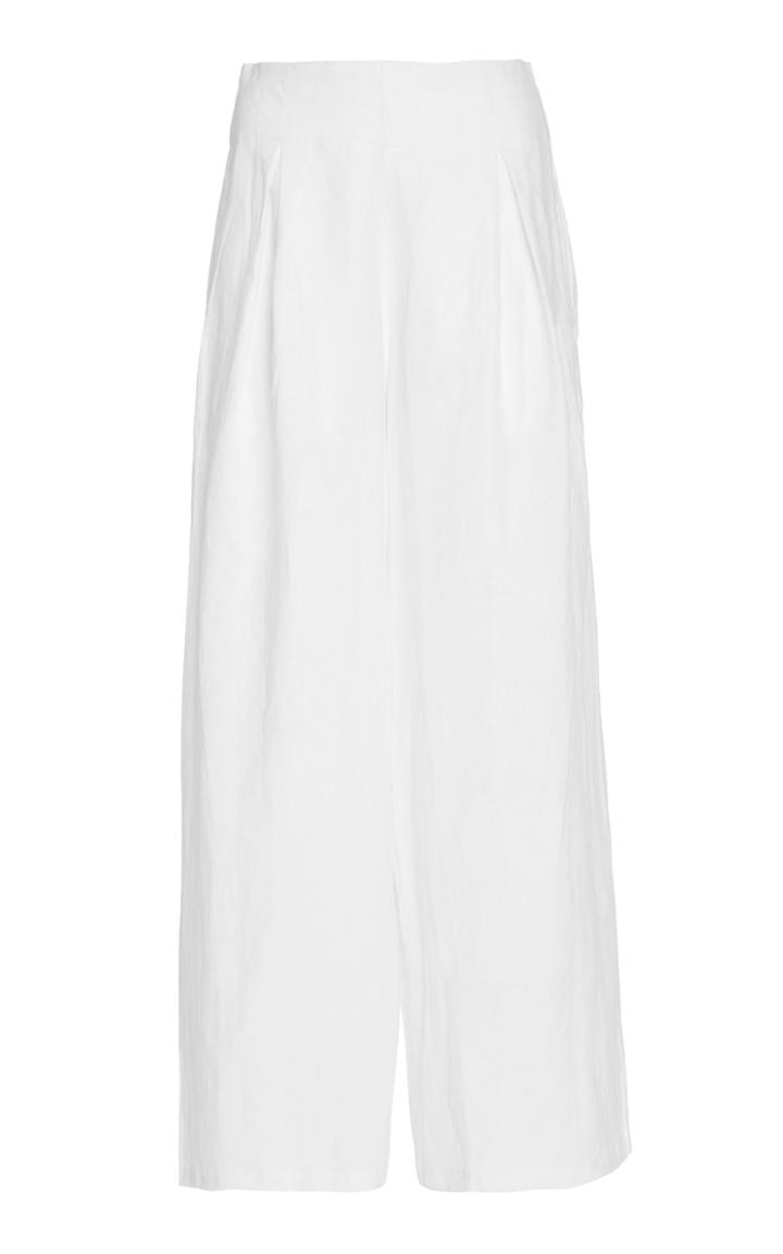 Faithfull Meridian Linen Wide Leg Pant
