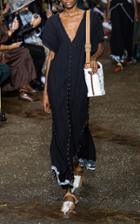 Moda Operandi Lanvin Draped V-neck Wide-leg Jumpsuit Size: 36