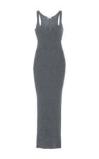 Tomas Maier Cashmere Sleeveless Midi Dress