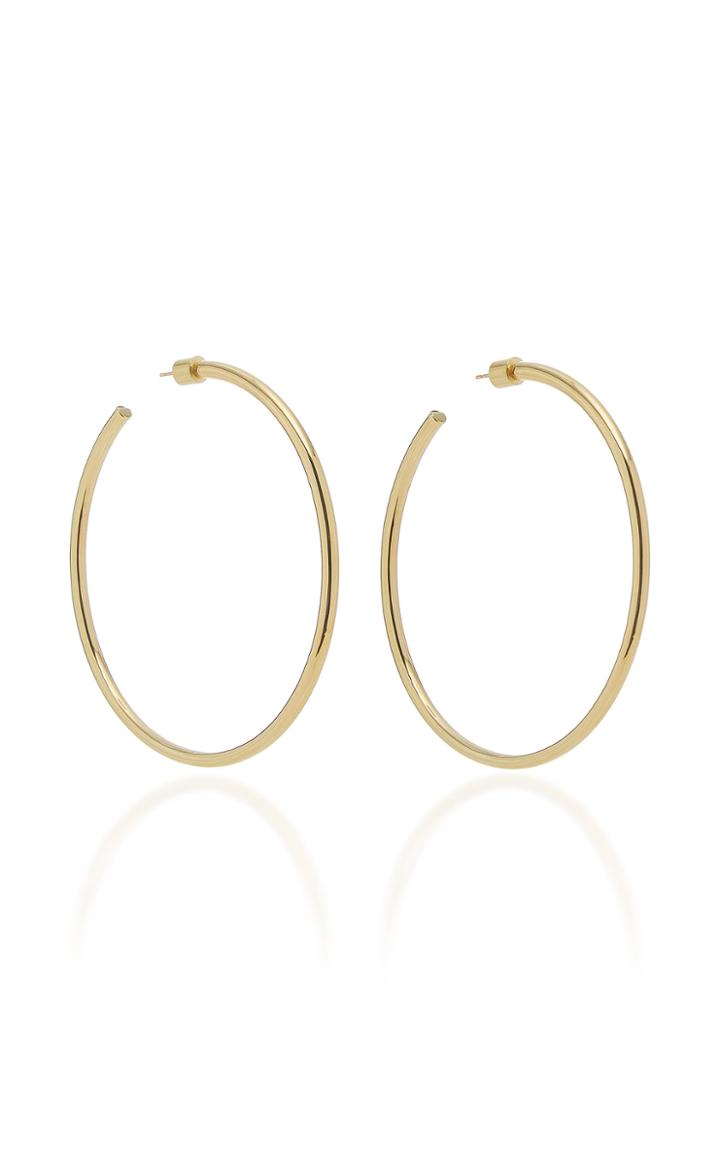 Jennifer Fisher Classic 14k Rose Gold Hoop Earrings