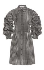 Moda Operandi Michael Kors Collection Ruched Poplin Shirt Dress