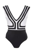 Oye Swimwear Maia V-neck Swimsuit