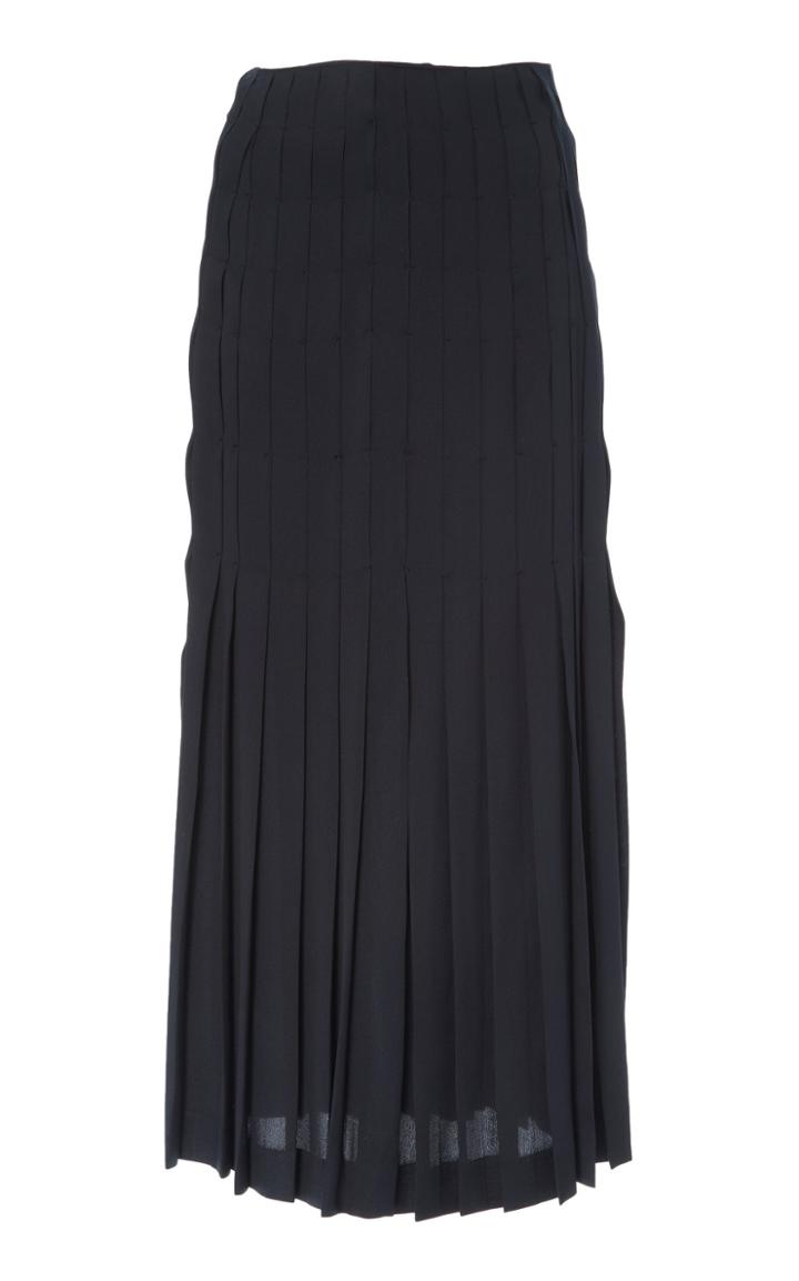 Gabriela Hearst Madden Silk Pliss Skirt