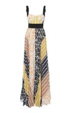 Silvia Tcherassi Patterned Gemina Silk Maxi Dress