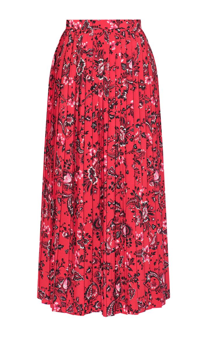 Moda Operandi Erdem Nolana Pleated Midi Skirt