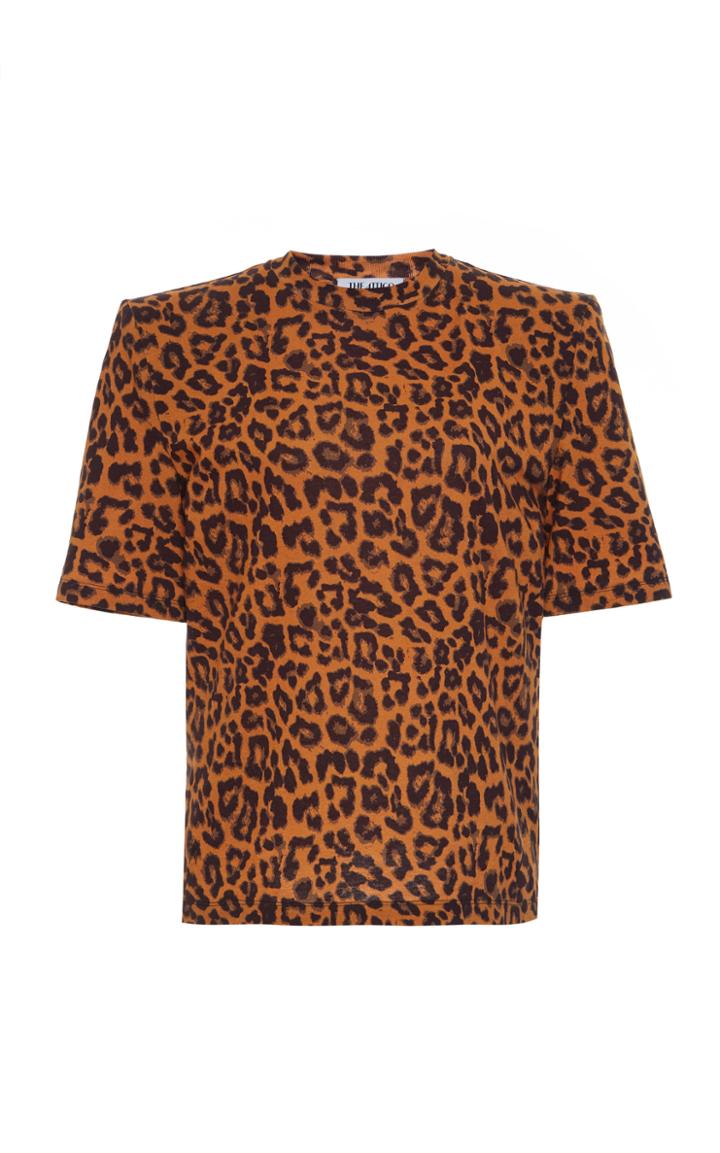 Attico Printed Cotton-jersey T-shirt