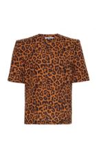 Attico Printed Cotton-jersey T-shirt