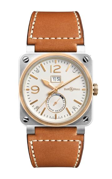 Bell & Ross Steel And Rose Gold Aviation Watch