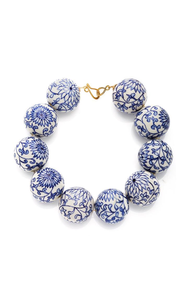 Beck Jewels Circle Blauw Necklace