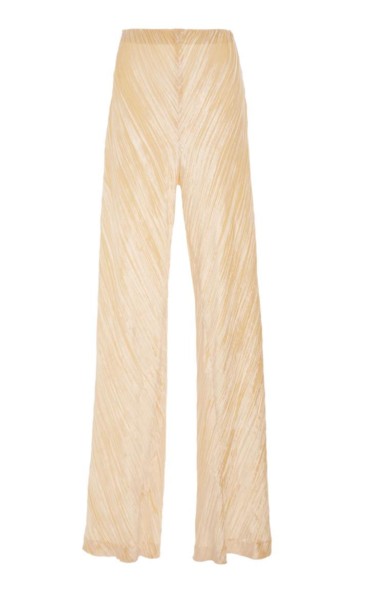 Rosetta Getty Distressed Velvet Bias Cut Pant