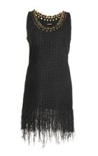 Balmain Frayed Tweed Short Dress