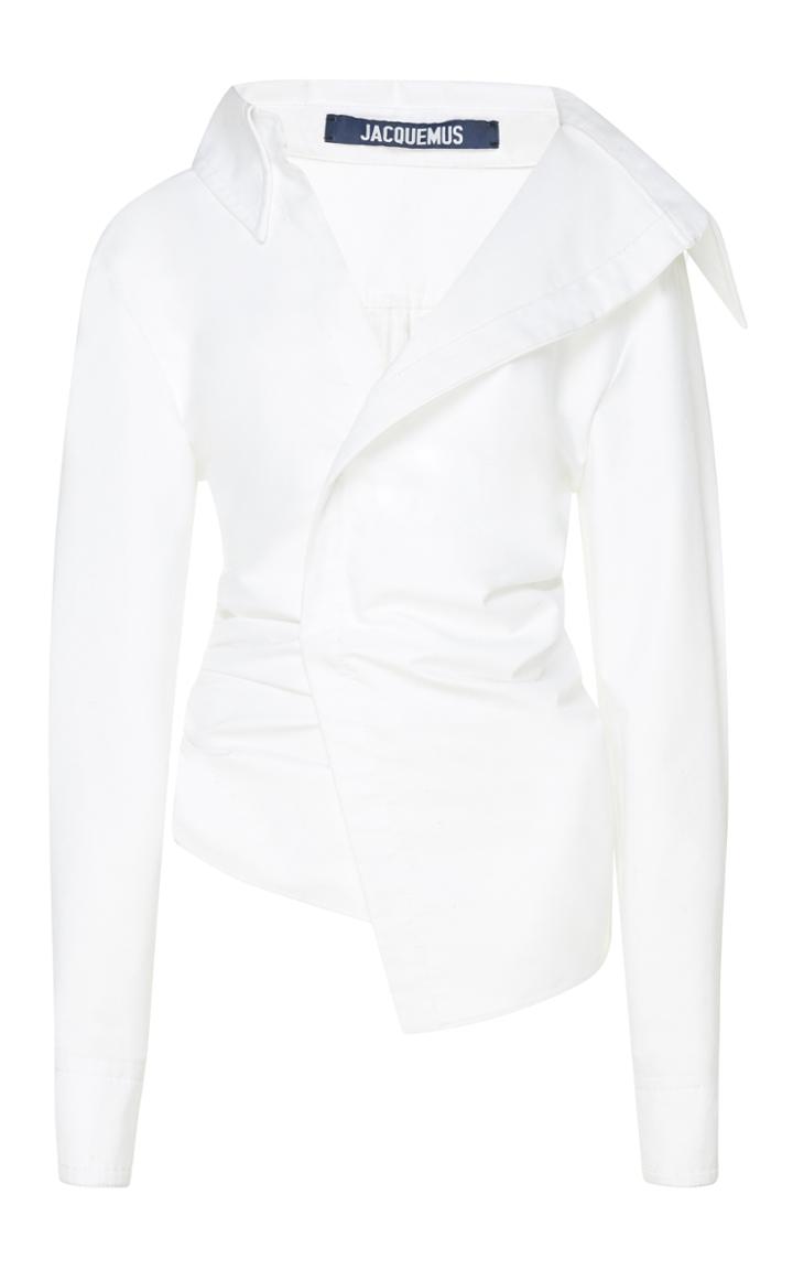 Jacquemus Asymmetrical Gathered Shirt