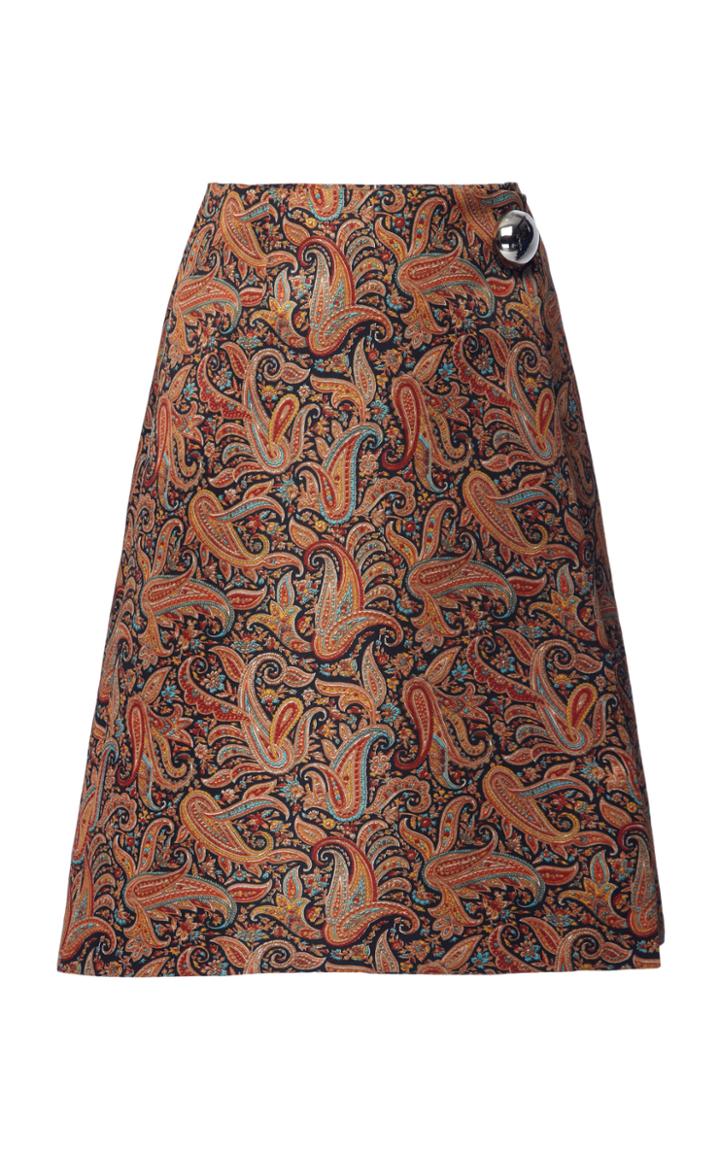 Moda Operandi Christopher Kane Satin Wrap Skirt Size: 38