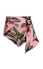 Patbo Tropical Print Belted Bikini Bottom