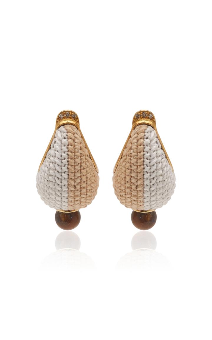 Moda Operandi Maria Frering Duo Tiger's Eye Earrings
