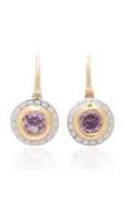 Alice Cicolini 22k Gold Sterling Silver And Amethyst Earrings