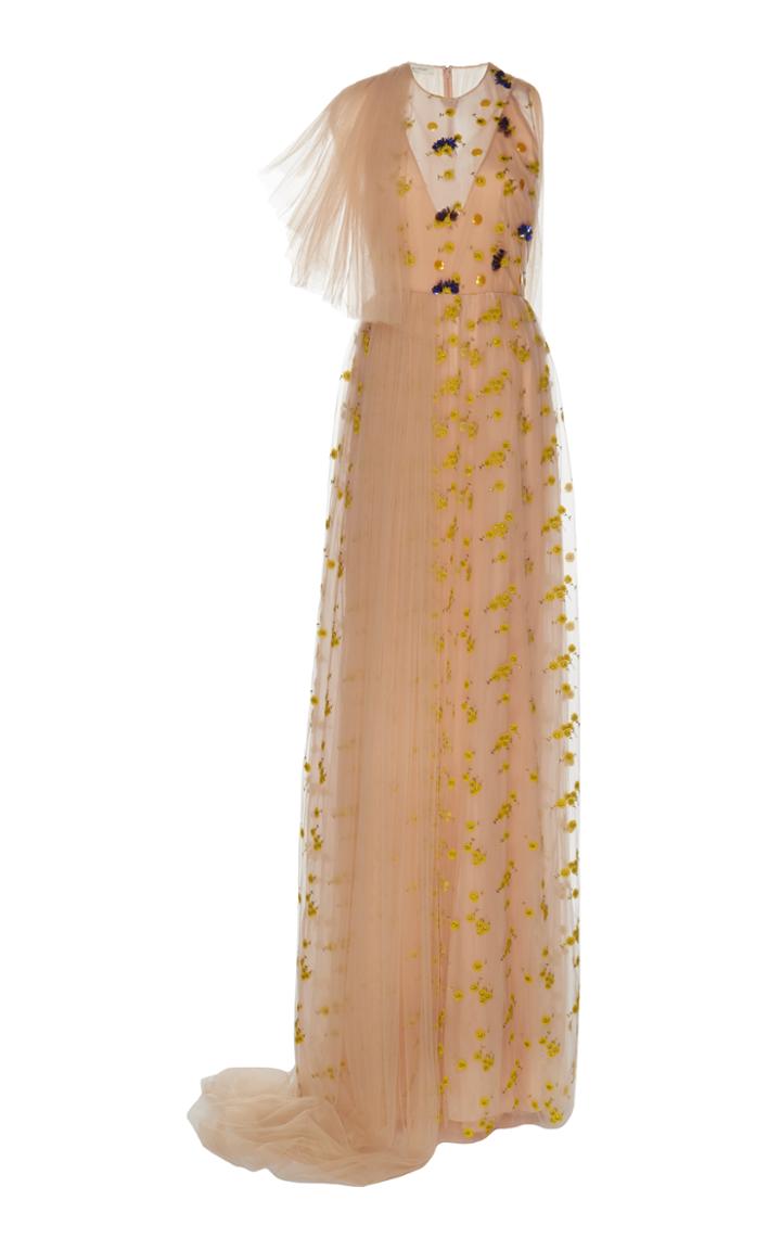 Delpozo Embellished Tulle Dress