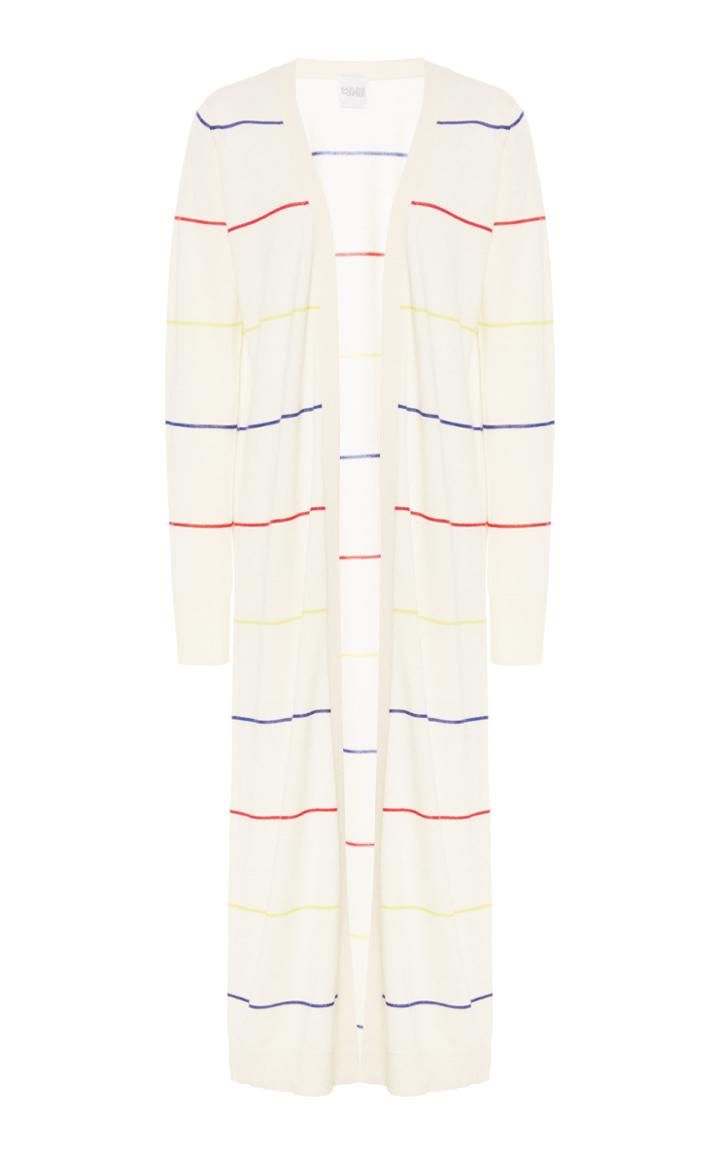 Madeleine Thompson Pippin Striped Cashmere-silk Cardigan