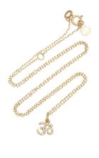 Noush Jewelry Om 14k Gold And Diamond Necklace