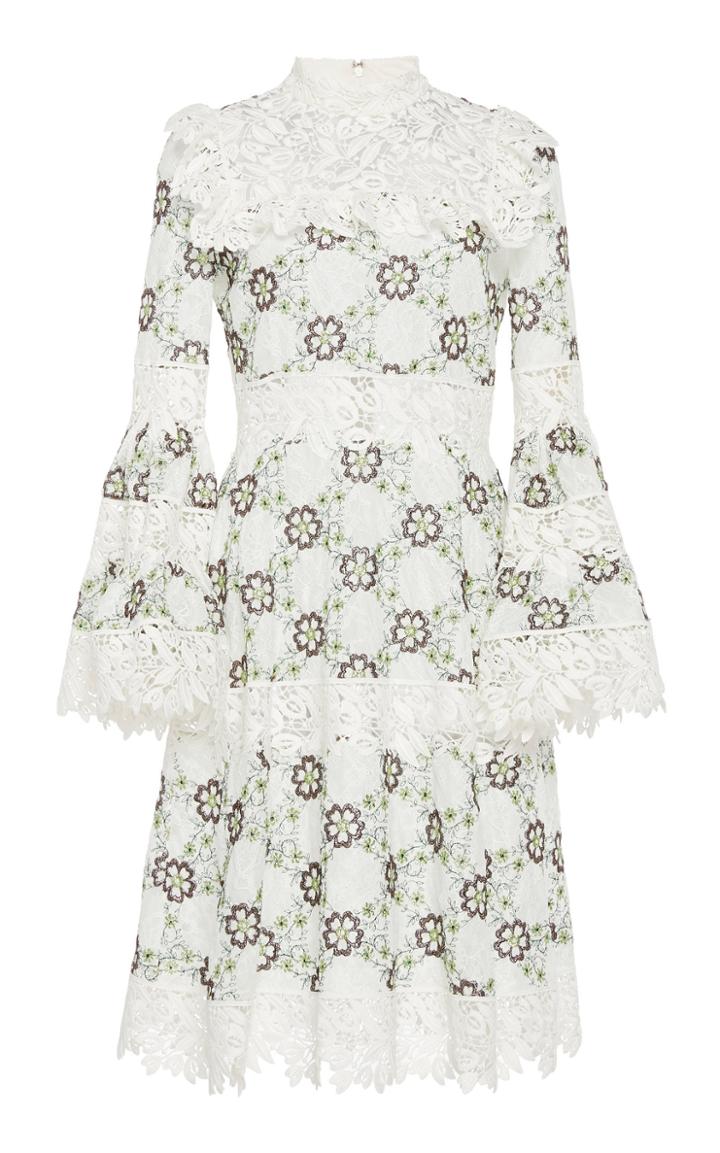 Giambattista Valli Silk Blend Print Mini Dress