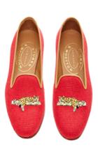 Stubbs & Wootton Leopardo Red Slipper