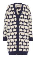 Lanvin Long Printed Cardigan