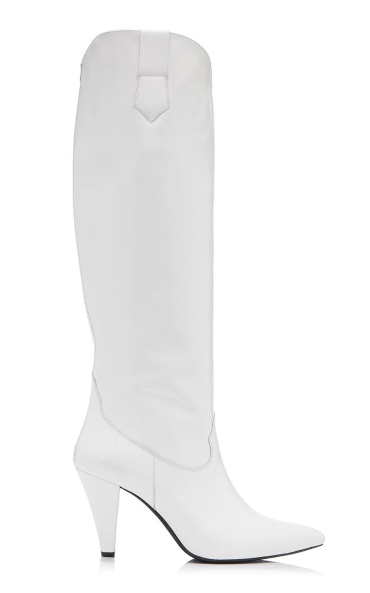 Zeynep Aray Patent Leather Knee High Boots