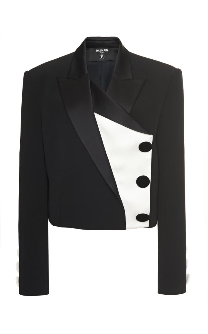 Moda Operandi Balmain Two-tone Velvet Blazer