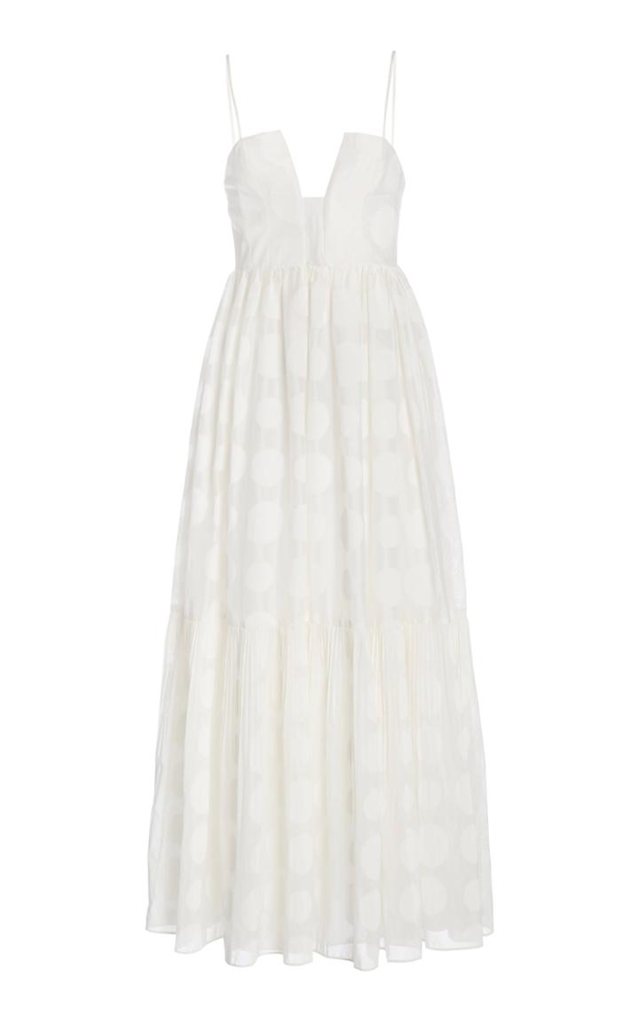 Ulla Johnson Aimie Polka-dot Cotton-silk Dress