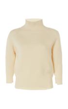 Moda Operandi White Story Lana Wool Cropped Sweater