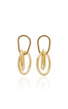 Annie Costello Brown Sidewalk 18k Gold Vermeil Earrings